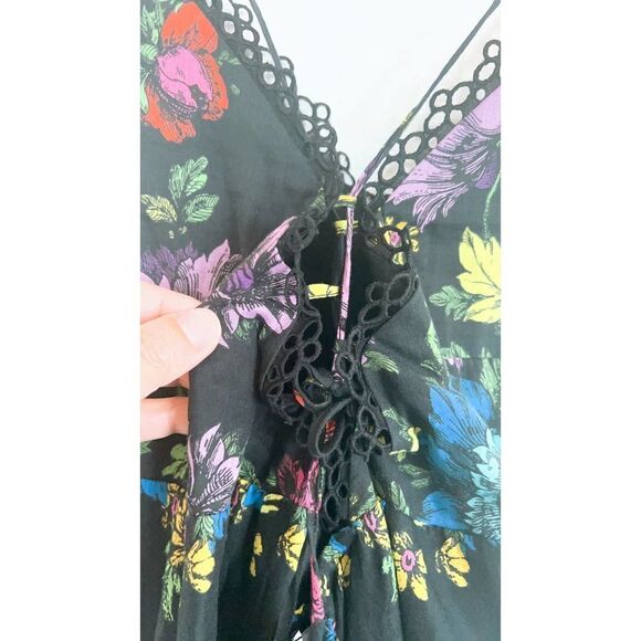 Charo Ruiz Short Dress Cania Garden Black Large - Picture 7 of 8